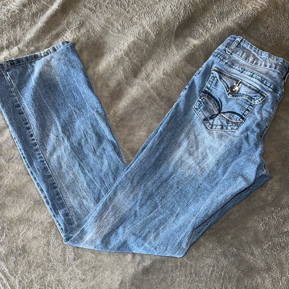 L.e.i vintage Y2K low rise flare jeans sz juniors 9